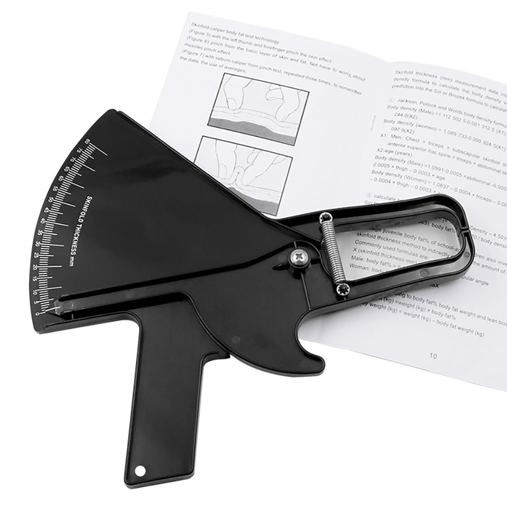 Skinfold Caliper 80mm Body Fat Caliper Body Fitness Tester Analyzer Fat Measure Beauty Health Keeper Slimming Measurement Tool
