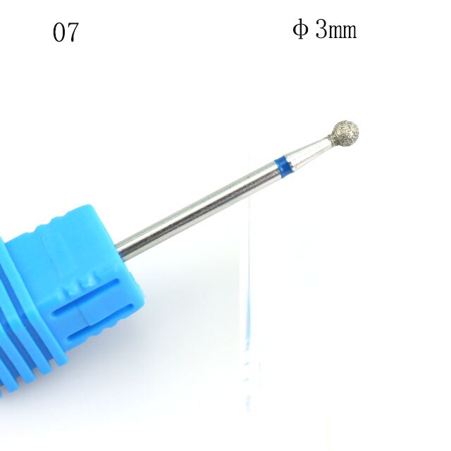 1Pcs Diamond Nail Drill Rotate Burr Bits Nail File Milling Cutter For Electric Manicure Machine Polish Remove Nail Art Tools: 7