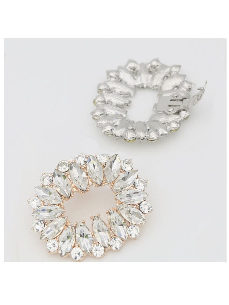 Rhinestone sko spenne sko klips gull sølv sko dekorasjoner kvinner jente bryllup fest daglig bruk