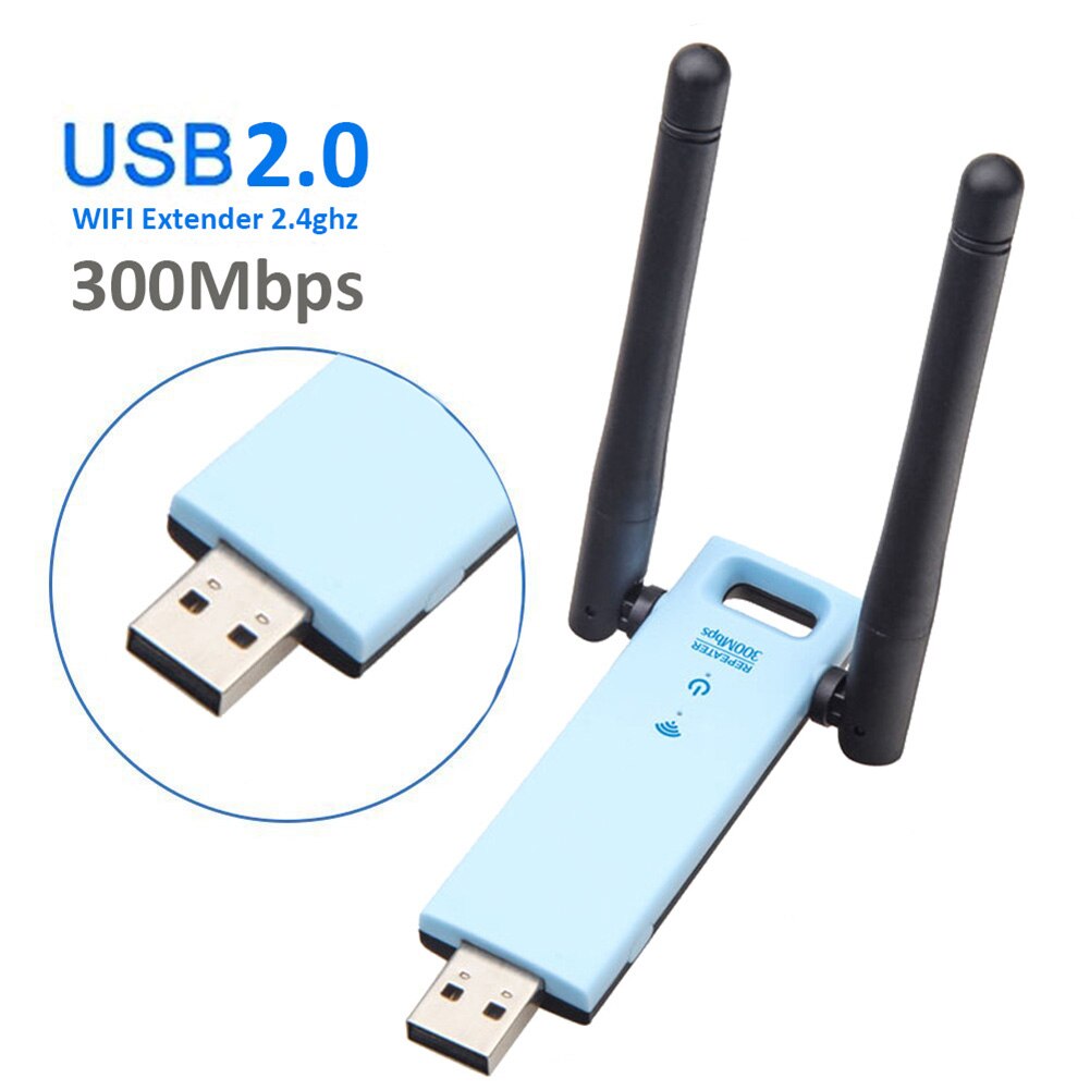 300Mbps Home High Speed USB Interface Network Extender Signal Amplifier Portable Office Dual Antenna Hotel Booster Mini Internet