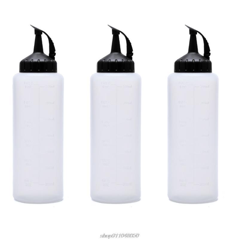 Multifunction Soy Sauce Bottle, Seasoning Jar Salad Dressing Bottle, Plastic Squeeze Bottle for Condiments AG13 21