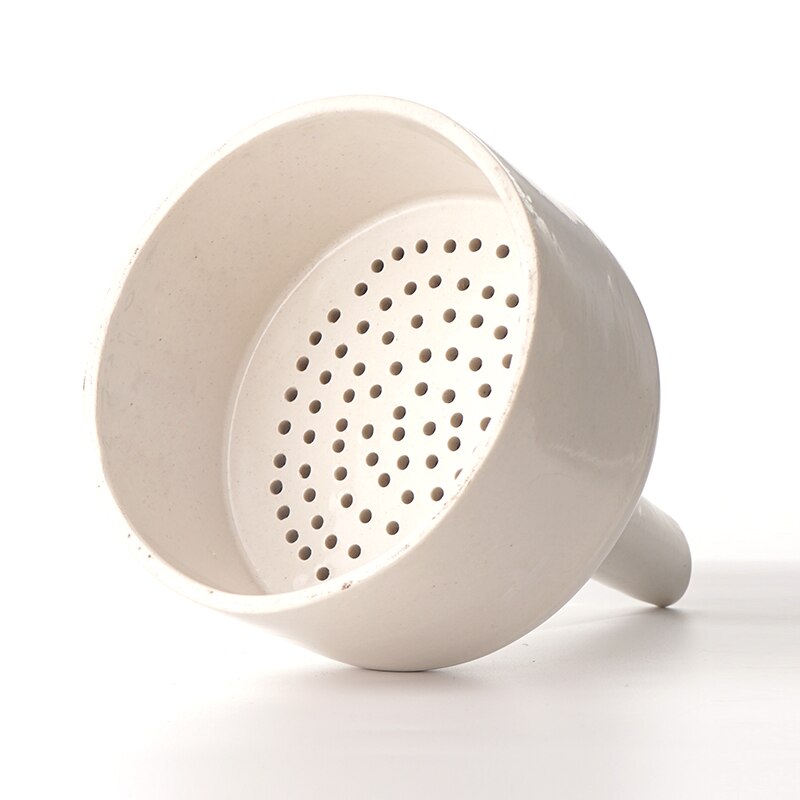 Embudo de porcelana Buchner de 100mm, embudo de filtro de cerámica para laboratorio de química, embudo poroso de succión de presión negativa, 1/PK