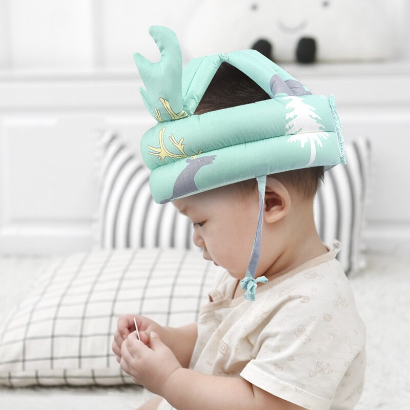 Bebis anti-fall huvudskyddsdyna bebis lär sig gå barn toddler huvudmössa anti-snacking kollapsande artefakt