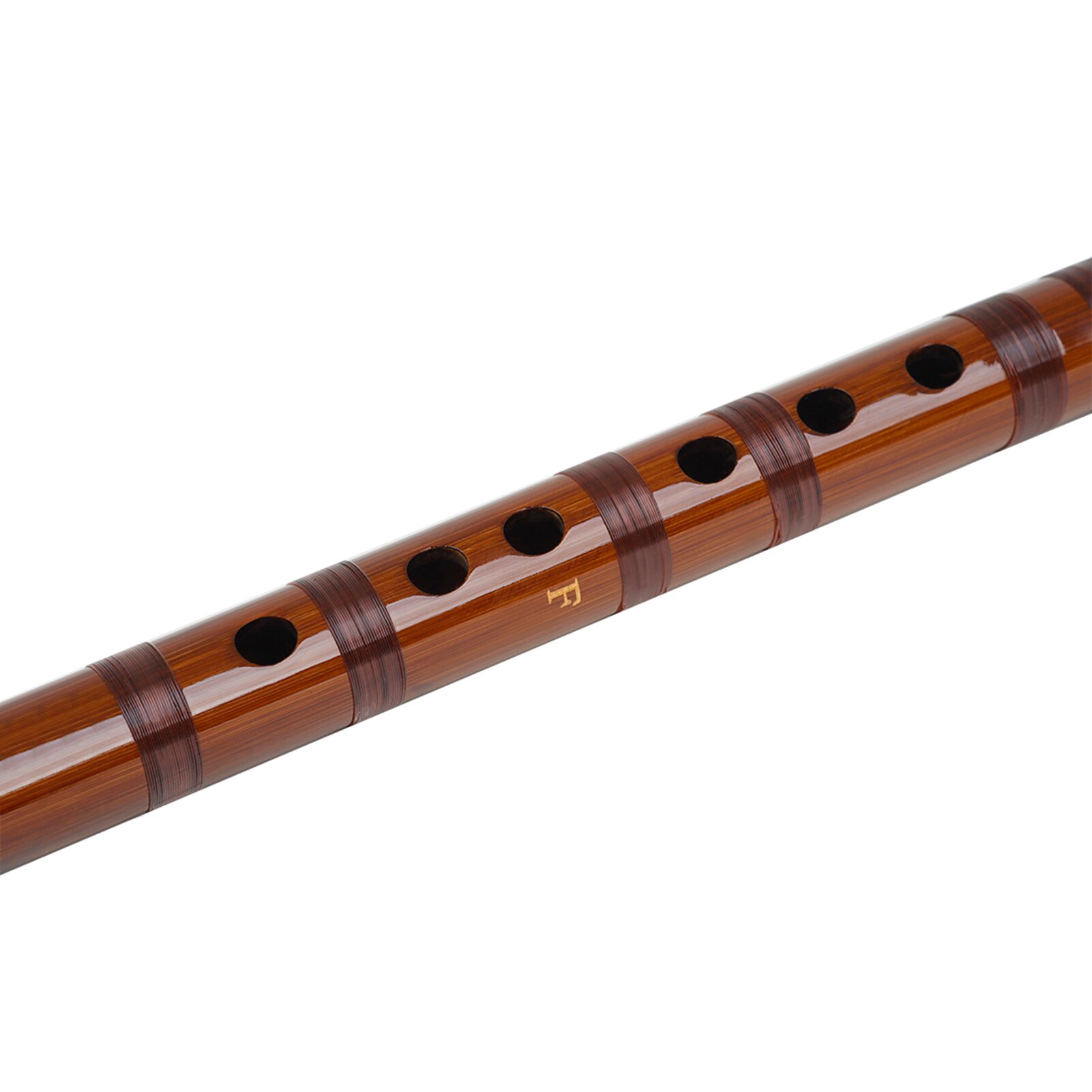 Llave de flauta F de bambú amargado Dizi, instrumento tradicional chino hecho a mano de viento de madera con bolsa de almacenamiento para todos los principiantes