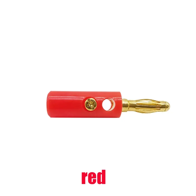 Stahlbrite Premium Banana Plugs – Gold/Red/Black, 12-Pack, For Cables Up To 6 Mm²