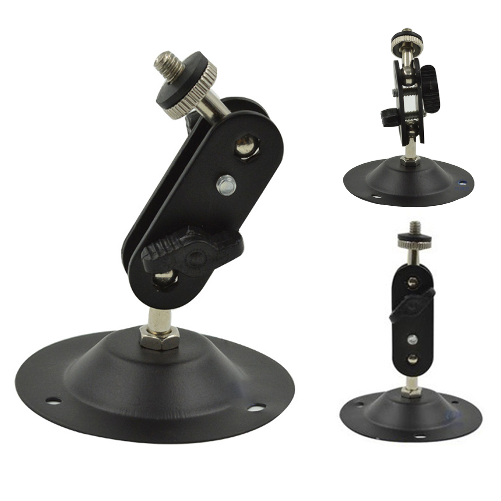 Bracket Wall Mount 360 Degree Camera Black Indoor Monitor Holder Universal Outdoor Security Adjustable Accessories Rotary