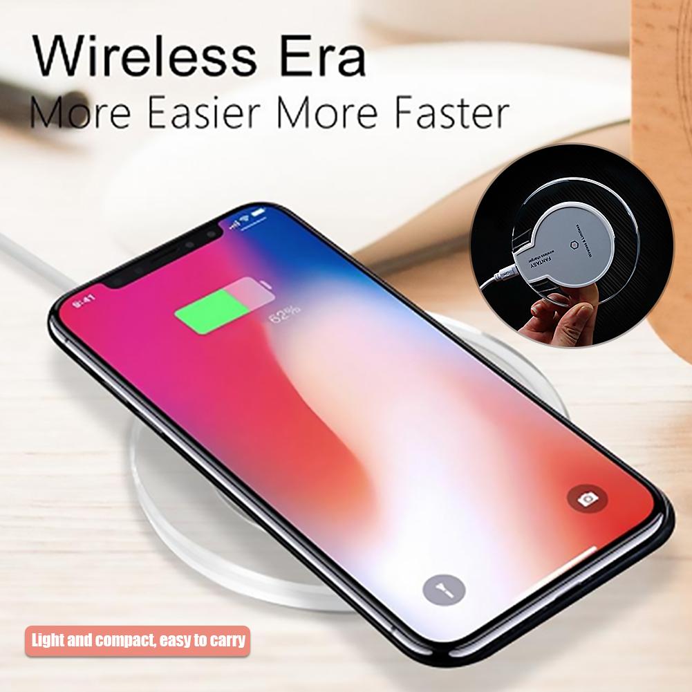 10W K9 Qi Crystal Draadloze Oplader Super Snelle Draadloze Opladen Mat, geschikt Voor Iphone 8 8P X / SamsungS6 S7 S8 Lg Airpods