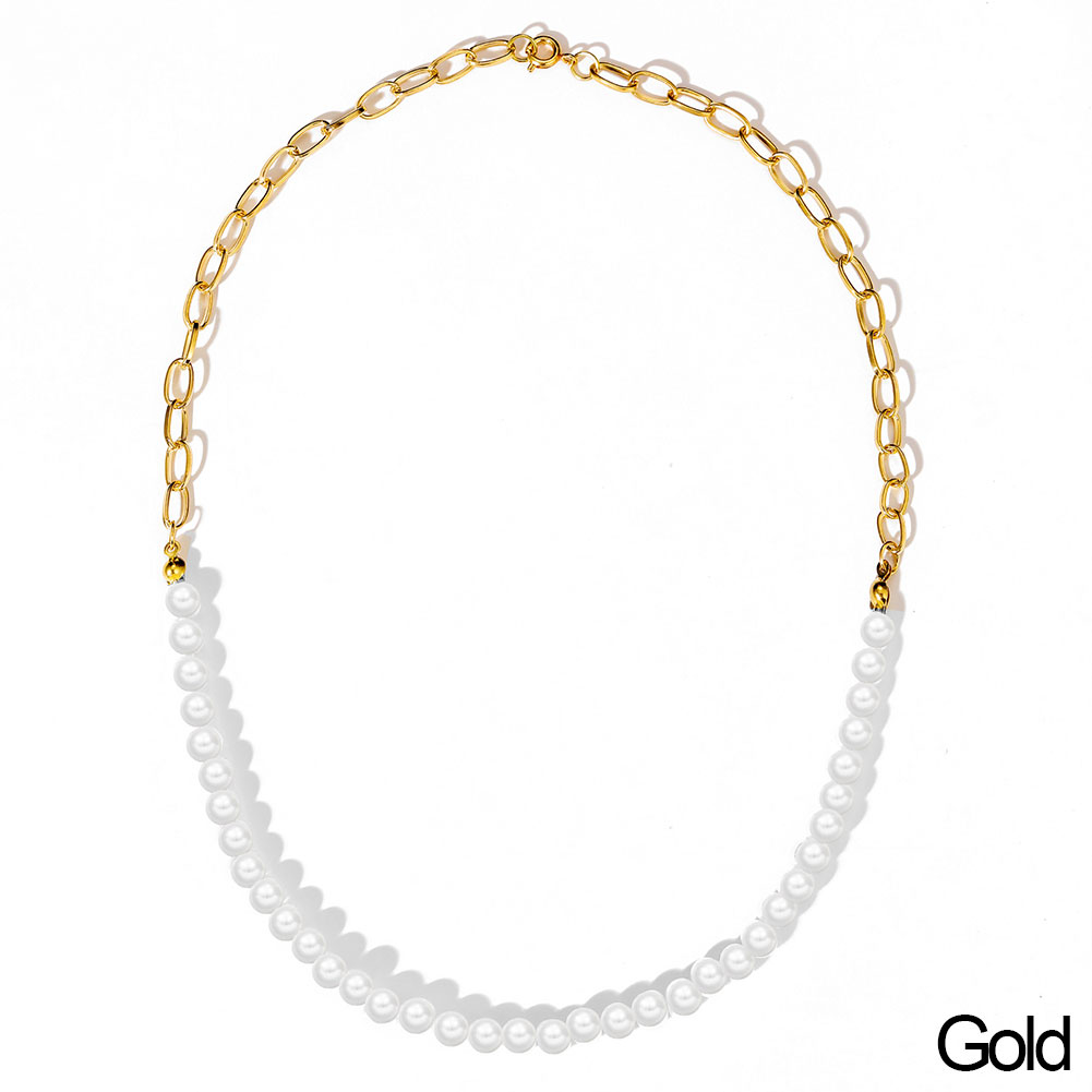 Mode Barokke Parel Ketting Vrouwen Kraag Bruiloft Punk Gouden Kettingen Lariat Bead Choker Kettingen Sieraden: 02