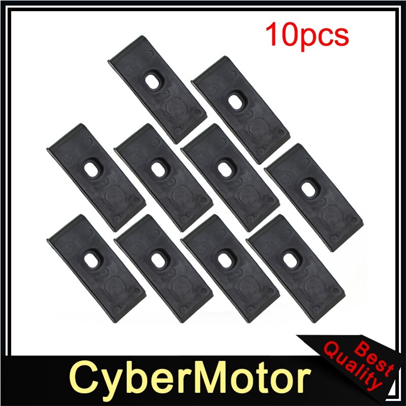 Deslizador de cadena de nailon negro, Protector de brazo oscilante, Guía para 50cc-125cc Pit Dirt Bike SSR Piranha GIO Stomp IMR BSE Kayo Apollo: 10pcs