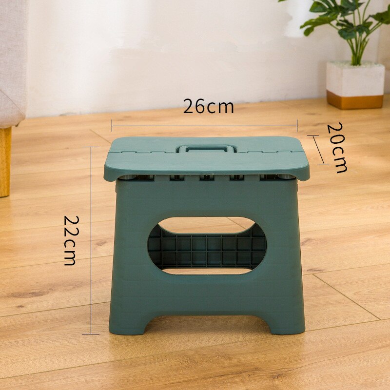 Folding Stool Step stool Multi Purpose kids Home Train Outdoor Indoor Storage Foldable Child Stool kids Outdoor Indoor Stool: Green Large