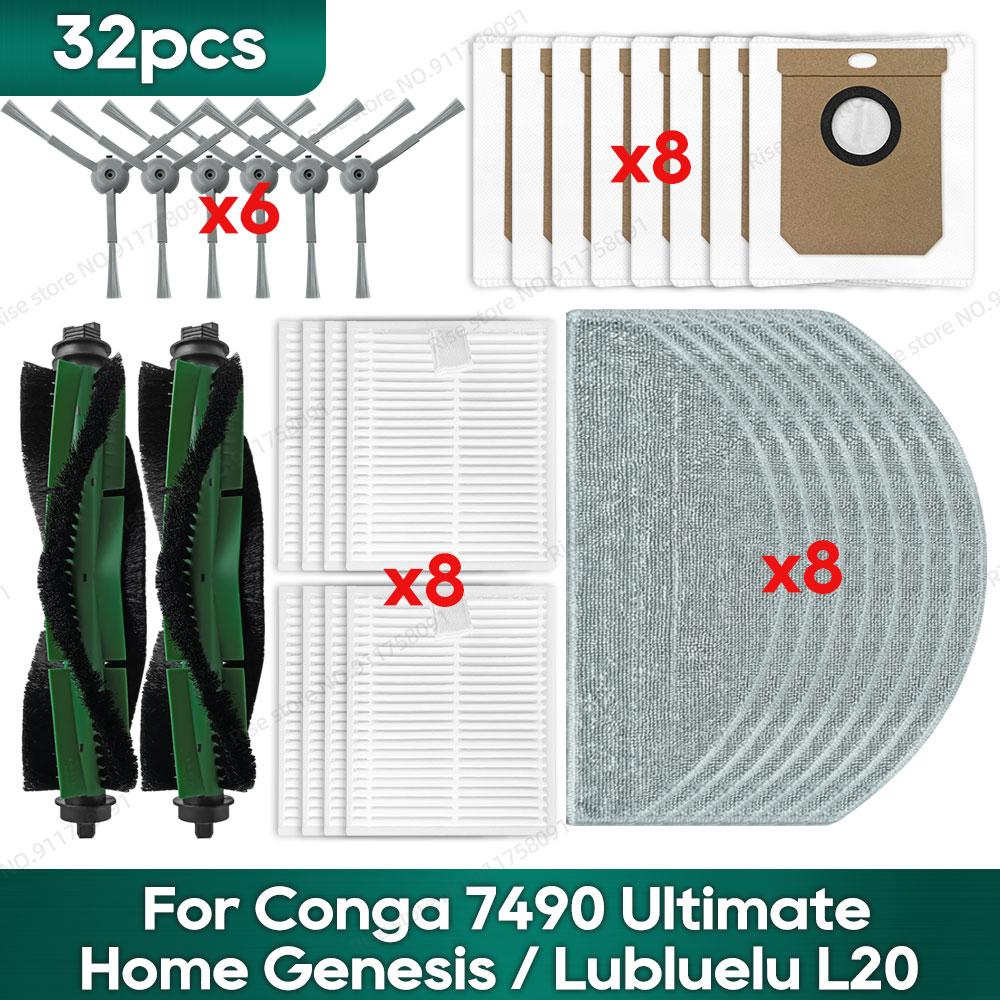Compatible for Conga 7490 Ultimate Home Genesis, Conga 8490 Ultimate Ultra Power Home, Lubluelu L20 Spare Parts: army green