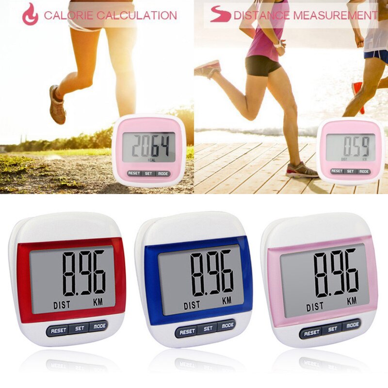 Gezondheid Stappenteller Monitor Stappenteller Tracker Running Walking Passometer Teller Multifunctioneel Stappenteller Digitale