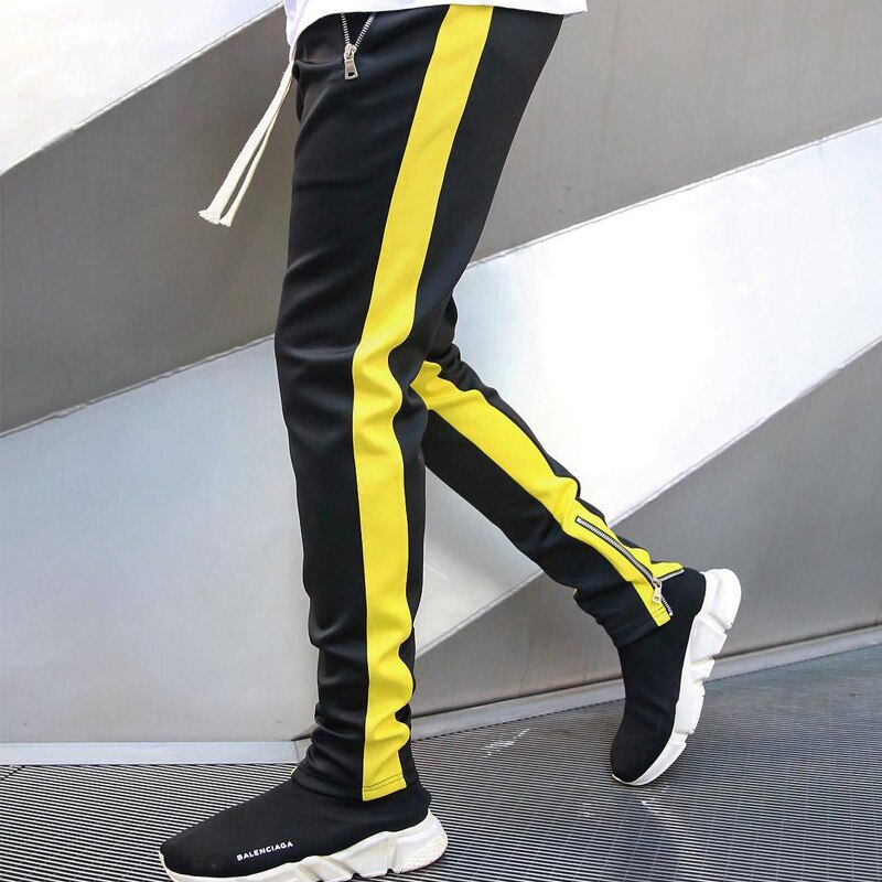 Track Broek Heren Skinny Broek Heren Joggers Joggingbroek Fitness Broek Voor Mannen Met Pocket Strip Broek Jogger Bodem
