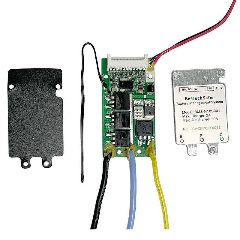 BeMuchSafer 10S 20A 36V Batterie BMS Separaten Anschluss Mit Auf/aus Schalter Temperatur Sensor für DIY E-Fahrrad E-Rolle Energie Lagerung