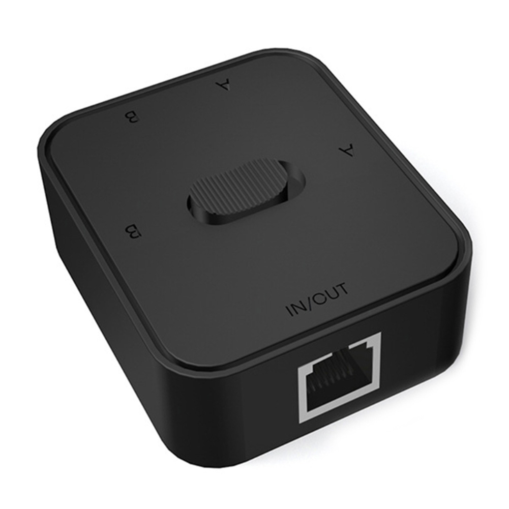 Selettore switch di rete RJ45 a 2 porte 2 in 1 uscita/1 ingresso 2 uscite Switcher di rete Splitter Switch di rete Distributore di rete Gigabit: Default Title
