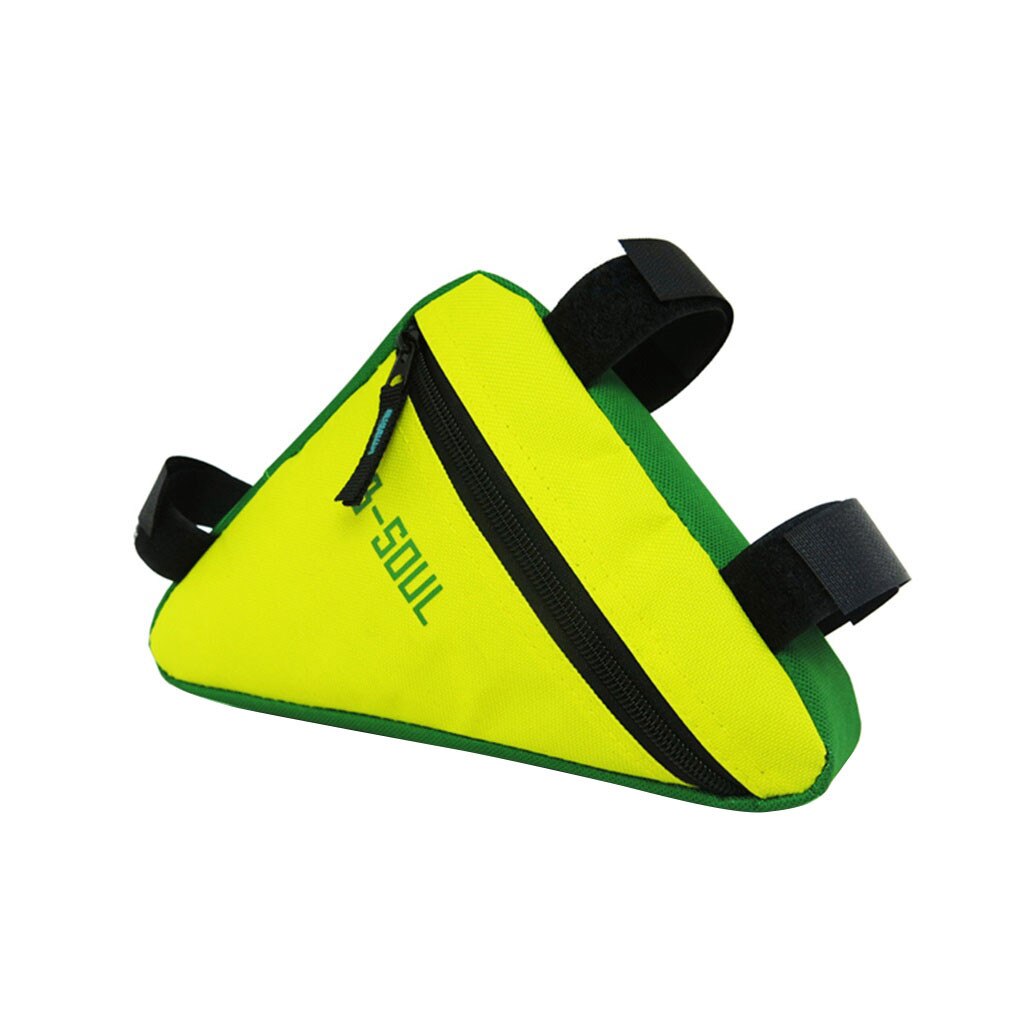 Bike Bicycle Cycling Bag Front Tube Frame Phone Waterproof Bicycle Bags Triangle Pouch Frame Holder Portable Bycicle Accessories: Yellow