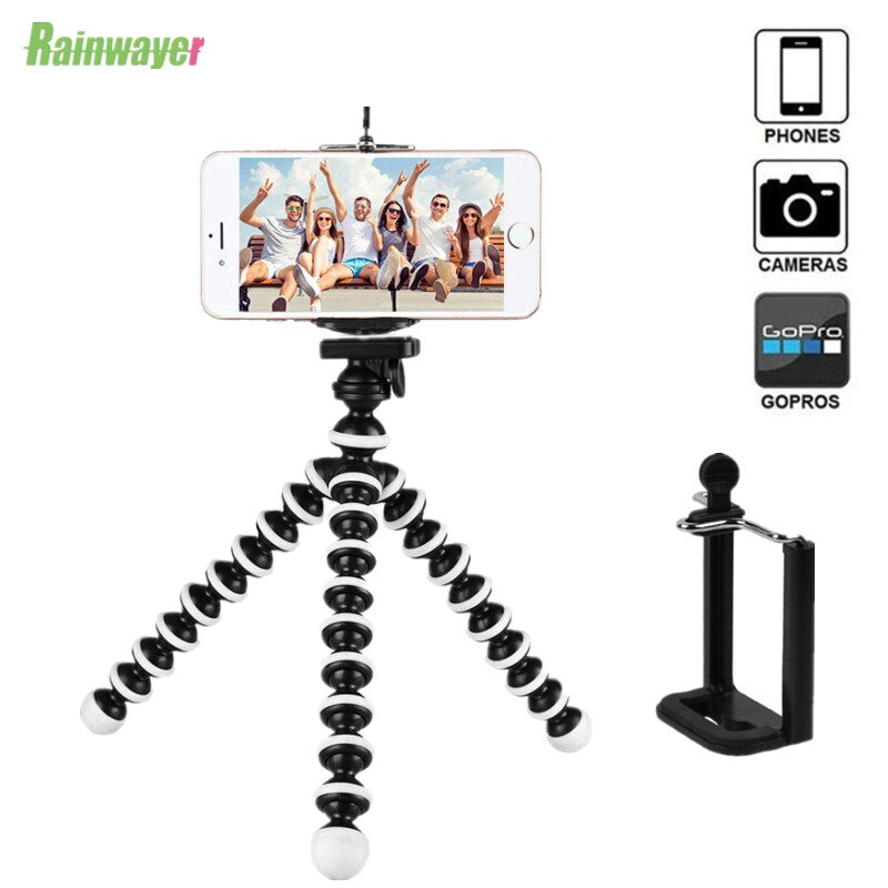 Octopus joustava kolmijalka gorillapod puhelimeen puhelin matkapuhelin älypuhelin dslr kamera pöytäpöytä mini jalusta klipsillä