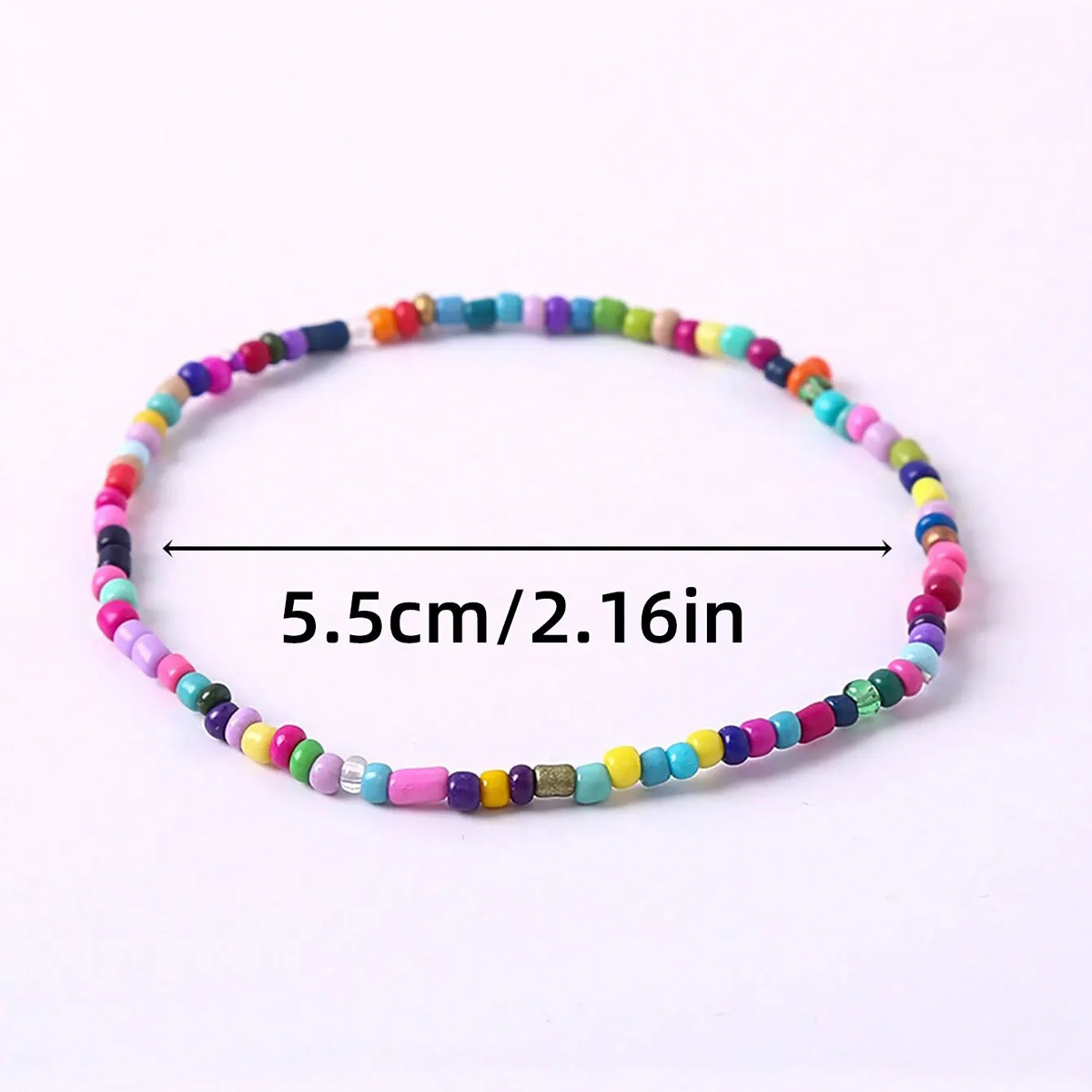 17 Uds. Pulseras elásticas con cuentas mezcladas de colores aleatorios, pulseras elásticas con cuentas apilables bohemias, conjunto de pulseras bohemias coloridas para playa