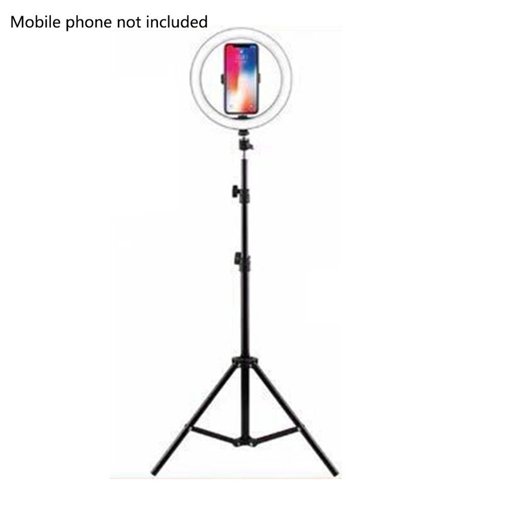 Statief Stand Schoonheid Lamp 12 Inch Ring Plus Lamp Verstelbare Telefoon Selfie Stand