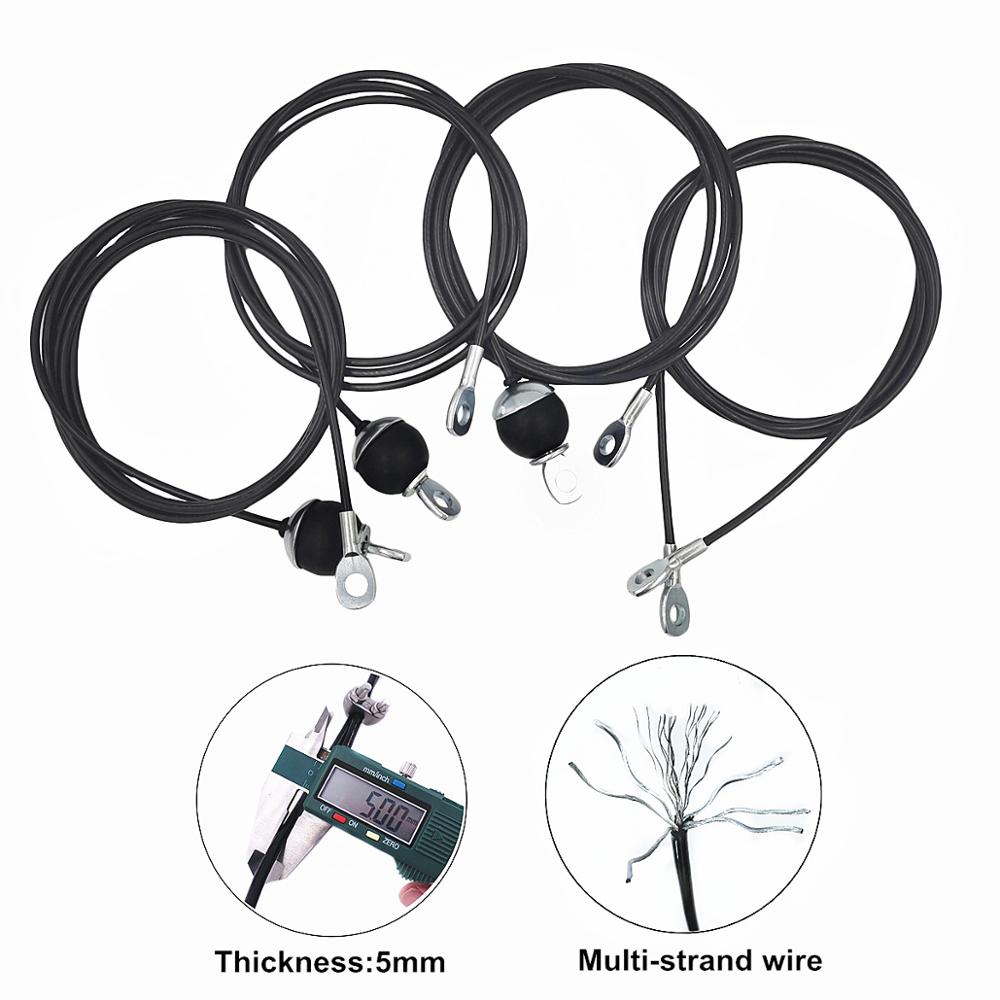 1,4 M/1,8 M/2M/3M/4M/5MGym Draht Seil Schwere duty Stahl Drahtseil für Home Kabel Maschine Dicke 5mm Seil Fitness Pulley Zubehör