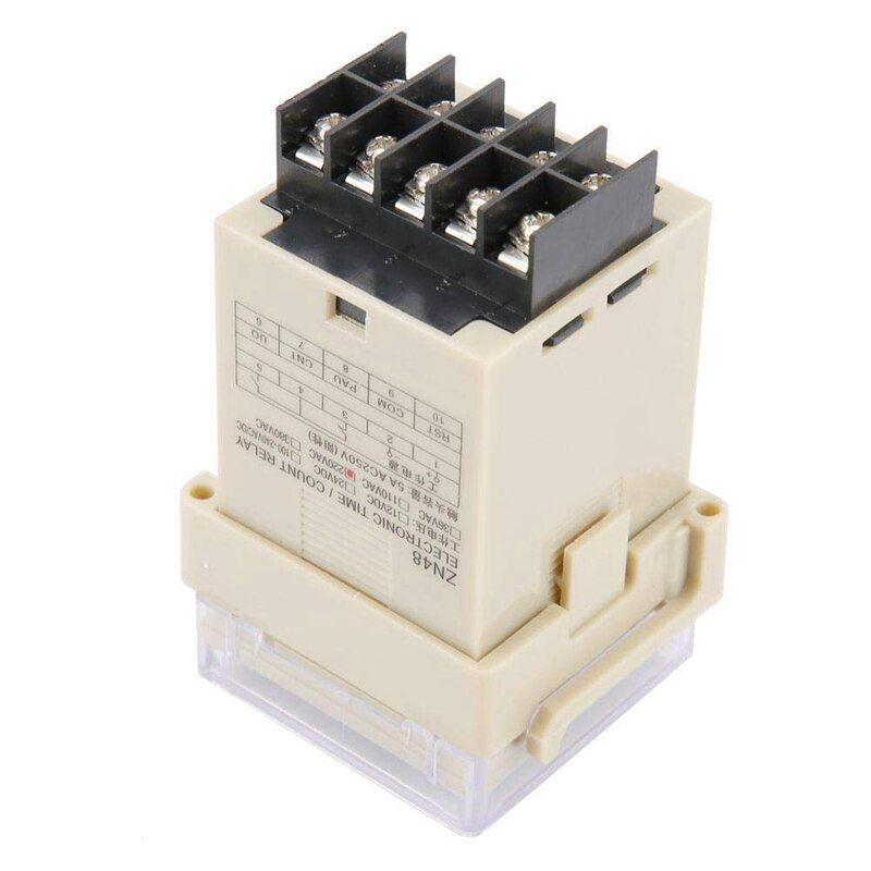 Zn48 ac220v digital tempo relé contador multifunções rotação medidor de freqüência velocidade