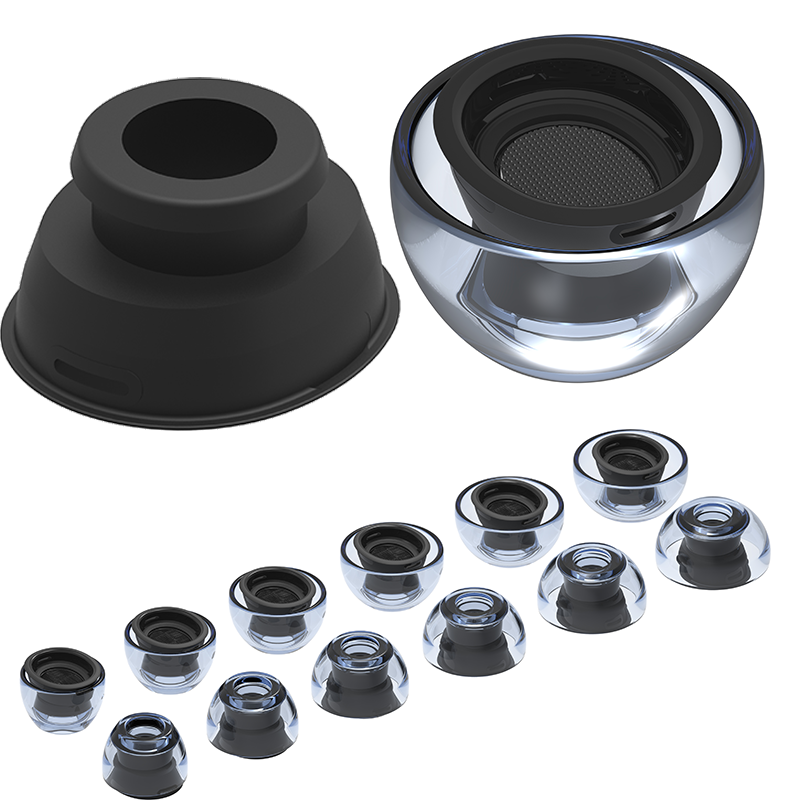 Almohadillas AZLA Xelastec para AirPods Pro 2, almohadillas antideslizantes para evitar caídas, pegajosas vocales para tapones para los oídos AirPods Pro 1/2 3