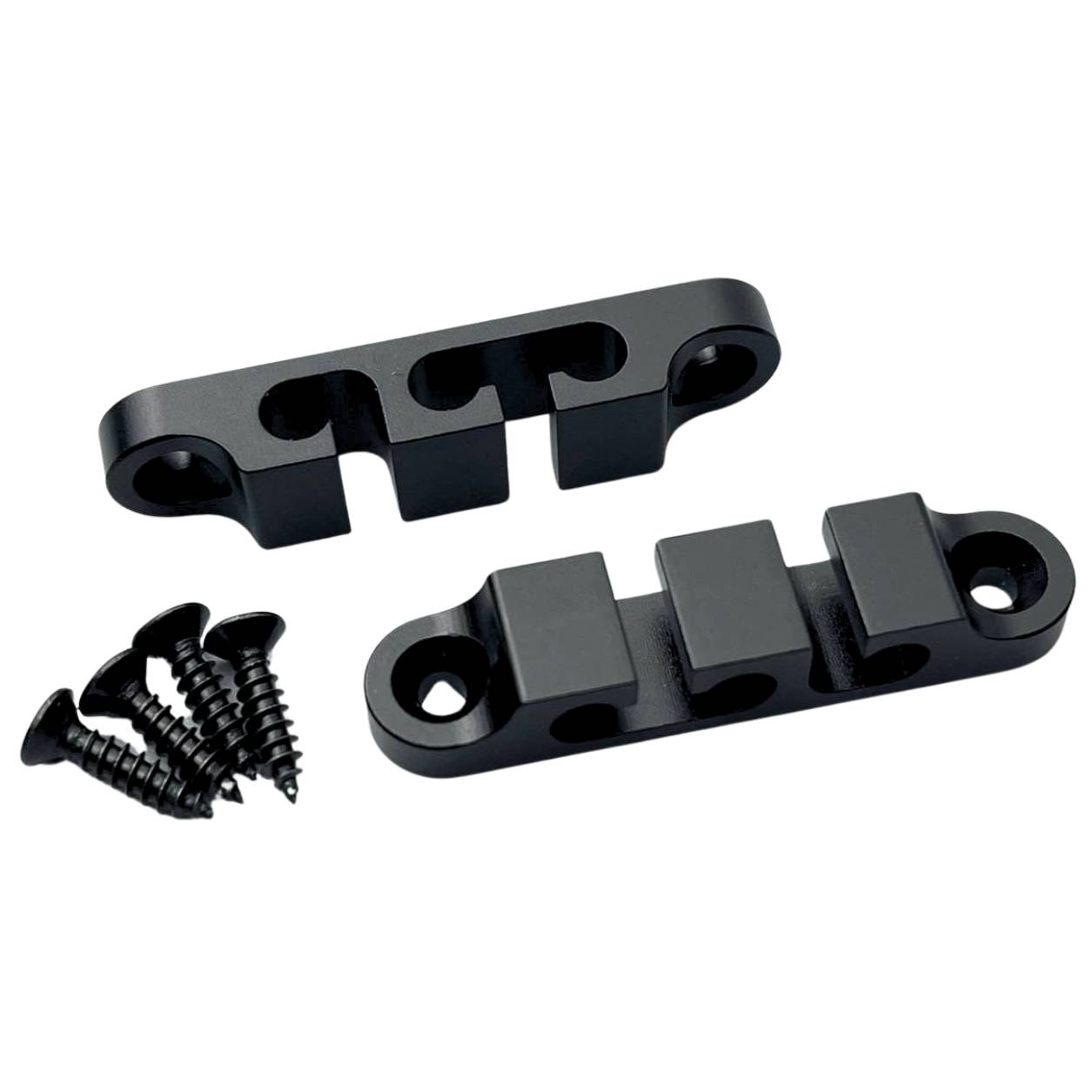 2PCS 2/3/4 String Retainer/String Guide für Elektrische Bass Kopf Retainer Aluminium String Baum Matte CR/BK/GD: Blau
