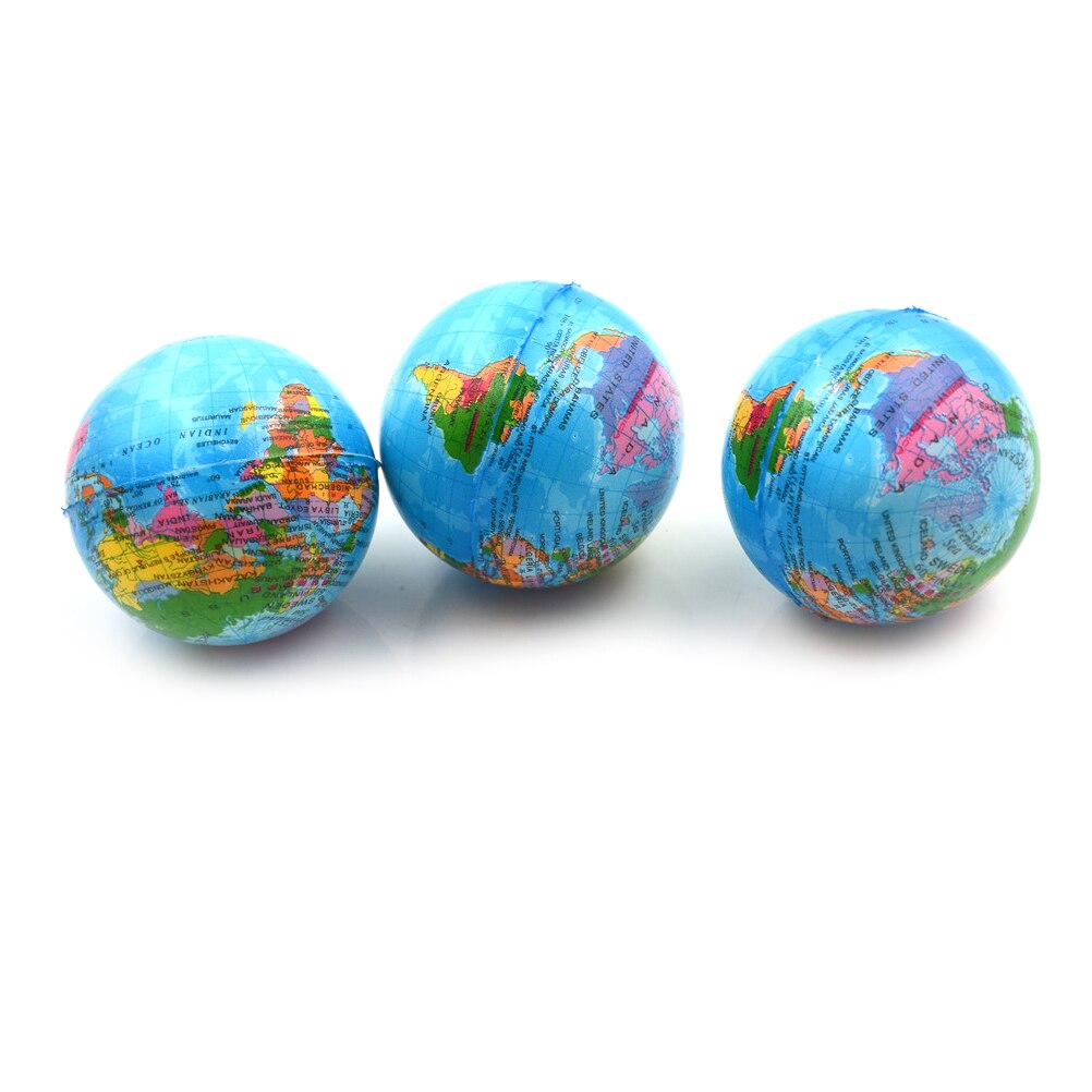 Anti Stress Relief World Map Foam Ball Atlas Globe Palm Ball extrusion Slowly rise Planet Earth Ball