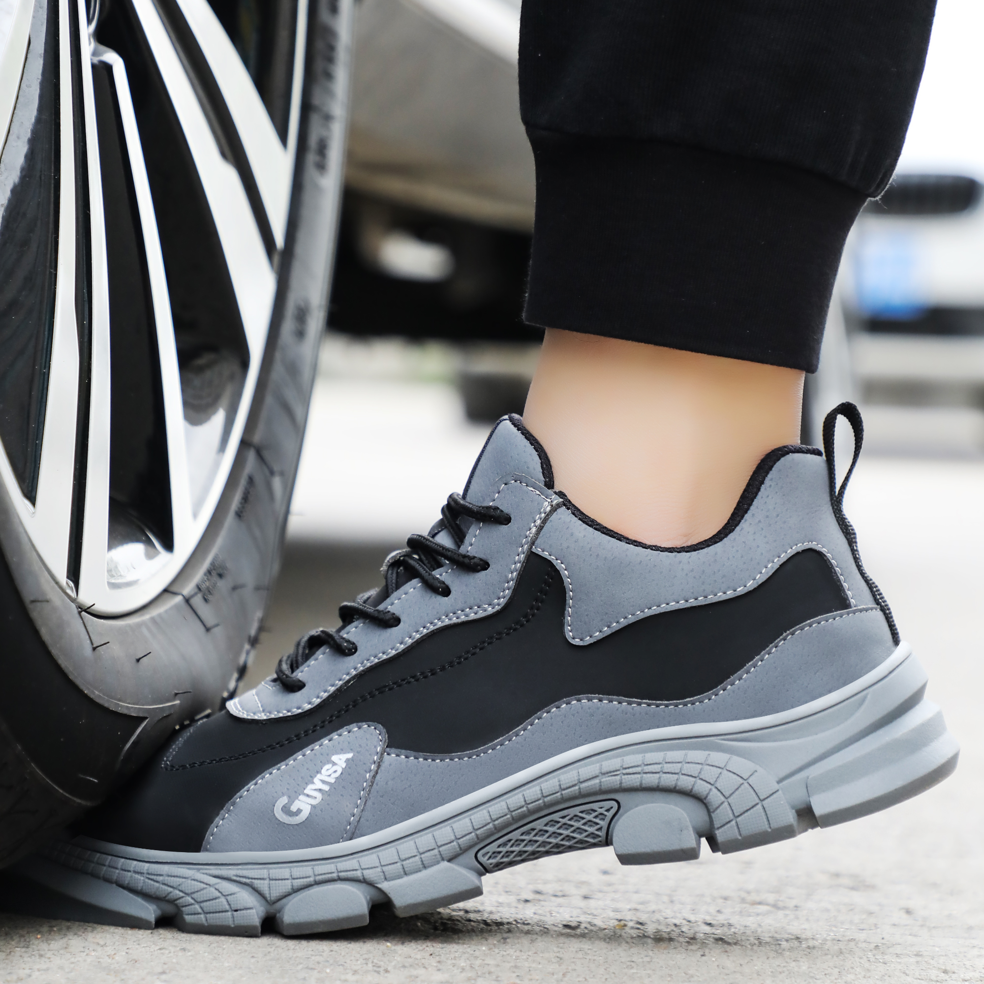 Veiligheid Schoen Lichtgewicht Constructie Industriële Voor Mannen Punctie Proof Comfortabele Anti-Smashing Sefety Werkschoenen Anti-Statische