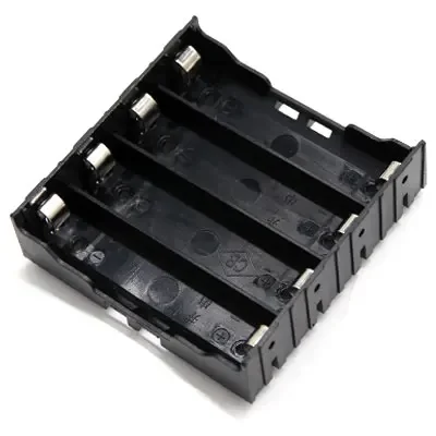 1 stuk 1x 2x 3x 4x 18650 harde naald mobiele powerbank behuizing 18650 abs batterijhouder opbergdoos behuizing 1 2 3 4- batterijdoos: Zwart