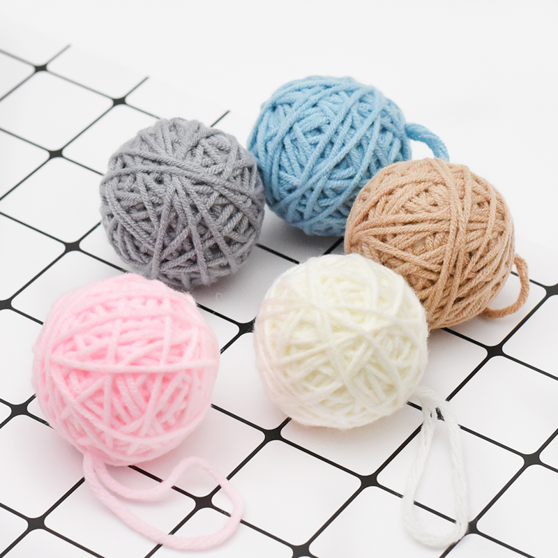 2 Stks/partij Garen Ballen Vilt Kerst Ballen Veelkleurige Massaal Bal Wol Ballen Voor Diy Garland Home Decoratie Wol Bal