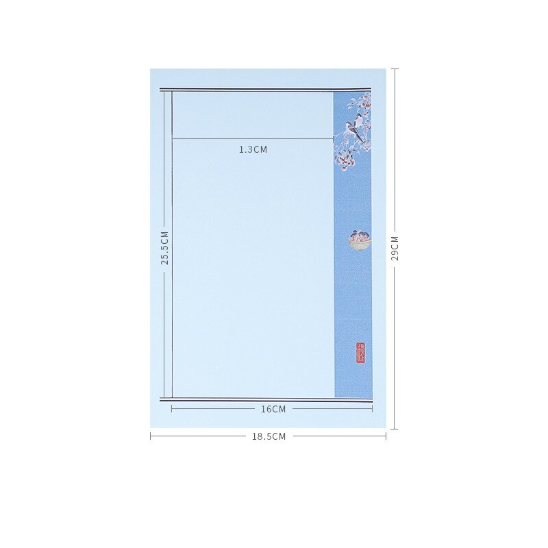 20 ark små handgjorda kinesisk kalligrafi pappersfiber halvmogna xuan papper brevpapper hantverk brevpapper 18.5*29cm: C