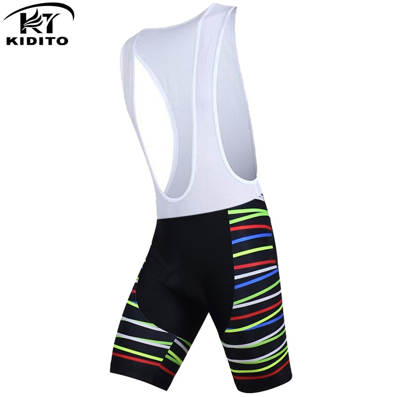 Kiditokt sommar stötsäkra cykeltights som andas cykelbyxshorts mtb cykelhaklappshorts snabbtorkande cykelshorts