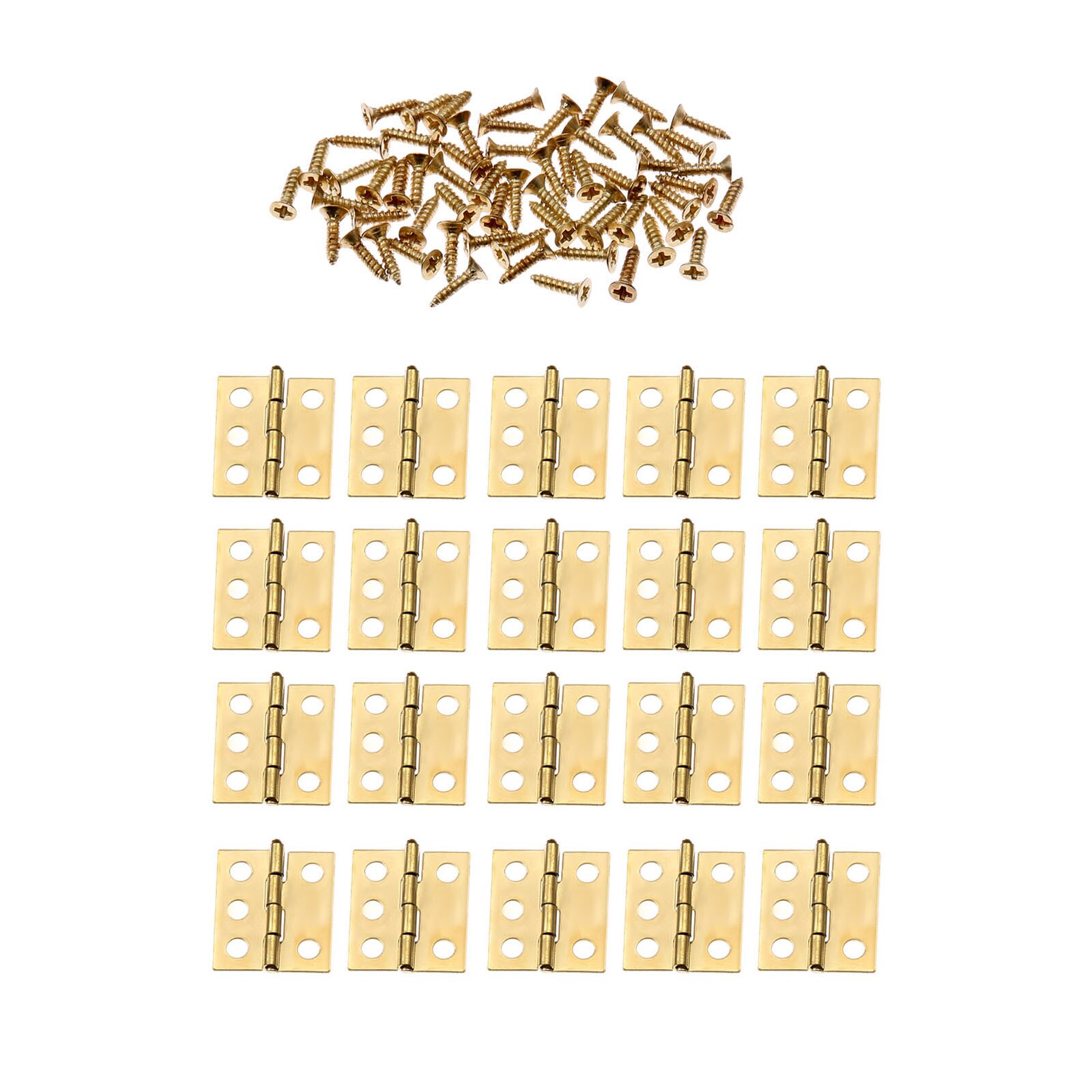 20Pcs 18x16mm Gold Furniture Door Cabinet Mini Hinges Jewelry Wooden Box Luggage Hinges Wine Box Hinge