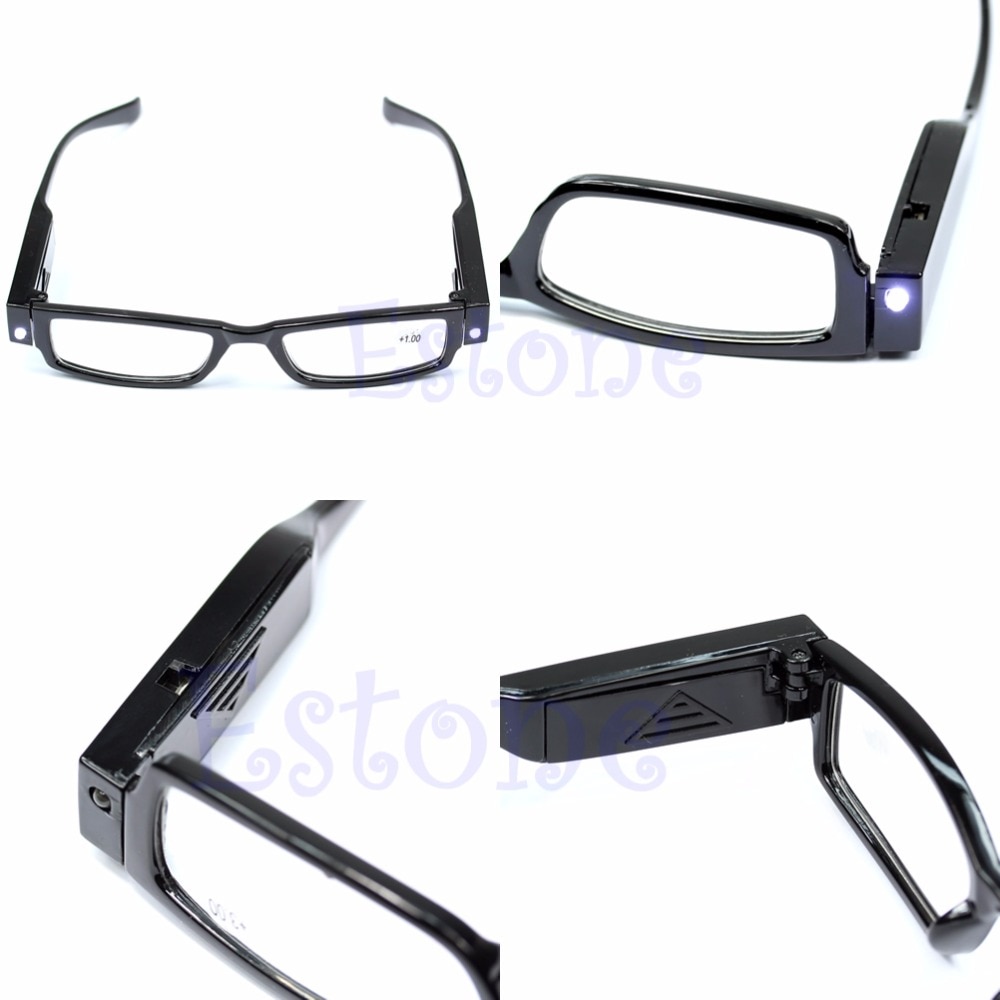 Classic Unisex Multi Strength Led Reading Glasses Grandado