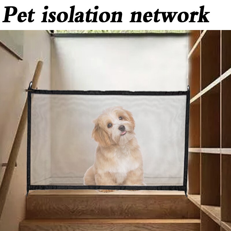Pet Dog Mesh Fence Gate Safe Guard Safety Enclosure Dog Fences Dog Gate The Ingenious Mesh Magic Pet Gate Pet Supplies