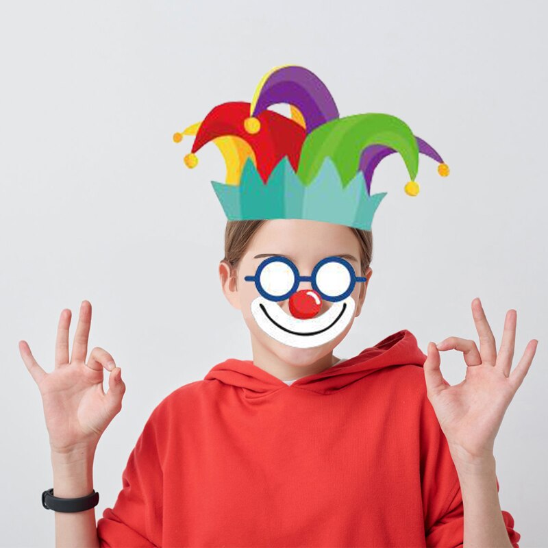 Juego de 34 piezas con temática de circo, accesorios para Fotos de , accesorios divertidos de circo para niños y niñas, suministros para de cumpleaños