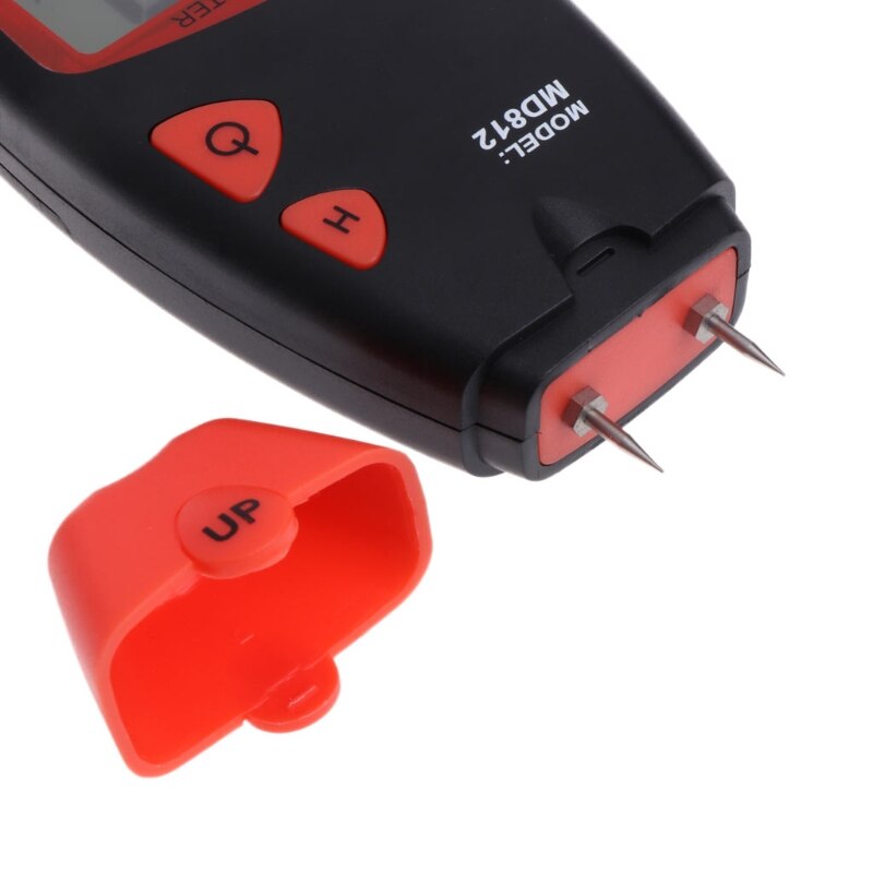 MD812 compteur d'humidité du bois numérique LCD testeur d'humidité à 2 broches détecteur d'humidité du bois