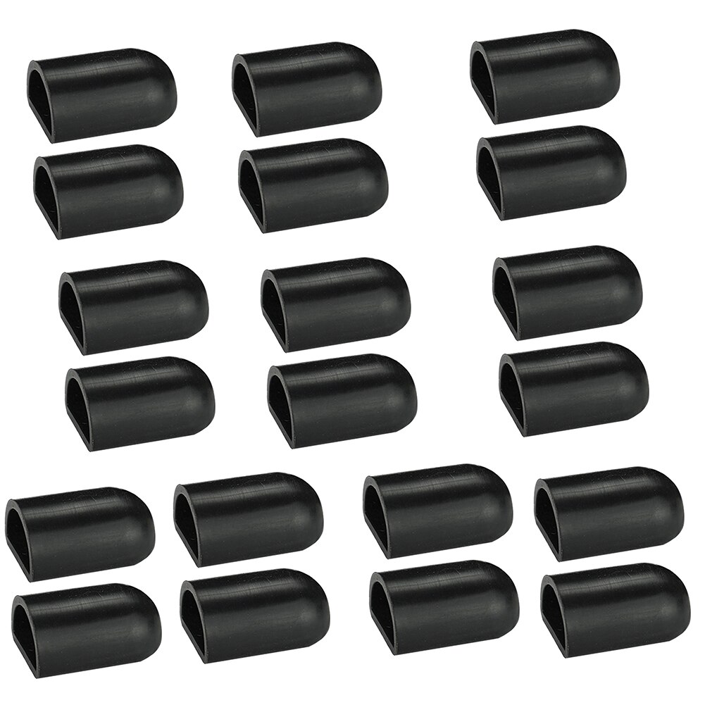 20/10/2個シリコーンスクーターフットレストスリーブキビxiaomi M365/プロninebot ES2/ES4スクーターアクセサリーxiaomi: 20pcs Black