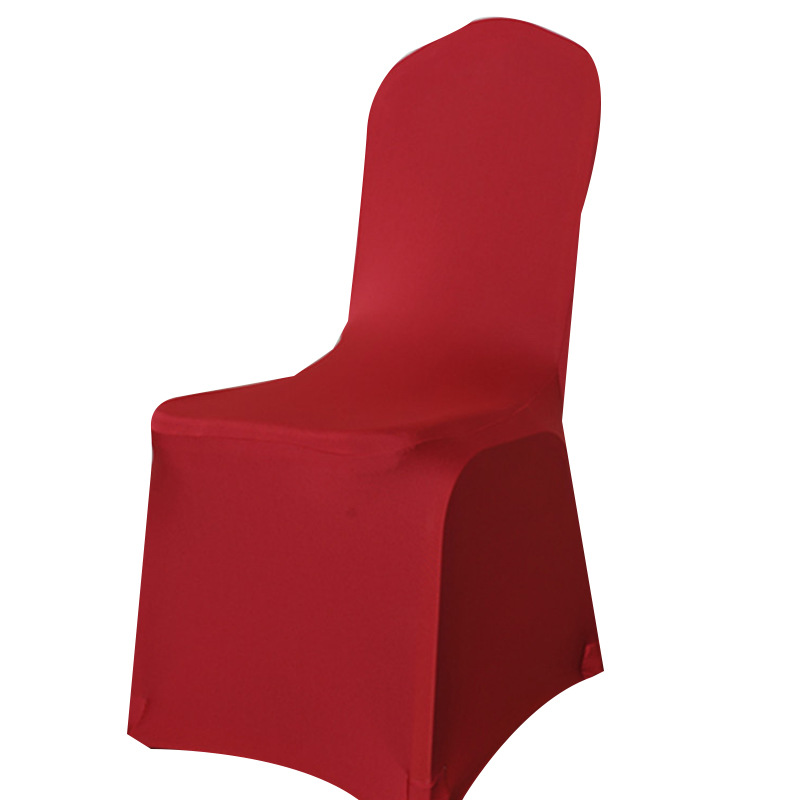 Housse de chaise élastique de couleur unie, pour Banquet, mariage, hôtel, maison, décor de maison: 07