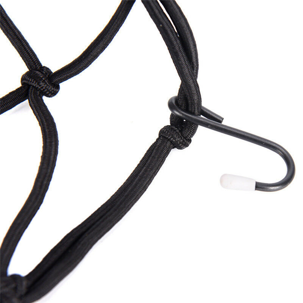 40*40cm Ganci Regolabili Attrezzature bungee carico rete Casco Del Motociclo sacchetto di Immagazzinaggio Della Maglia 6 Ganci Serbatoio Tenere Imbottiture Bagagli carico organizzatore Netto