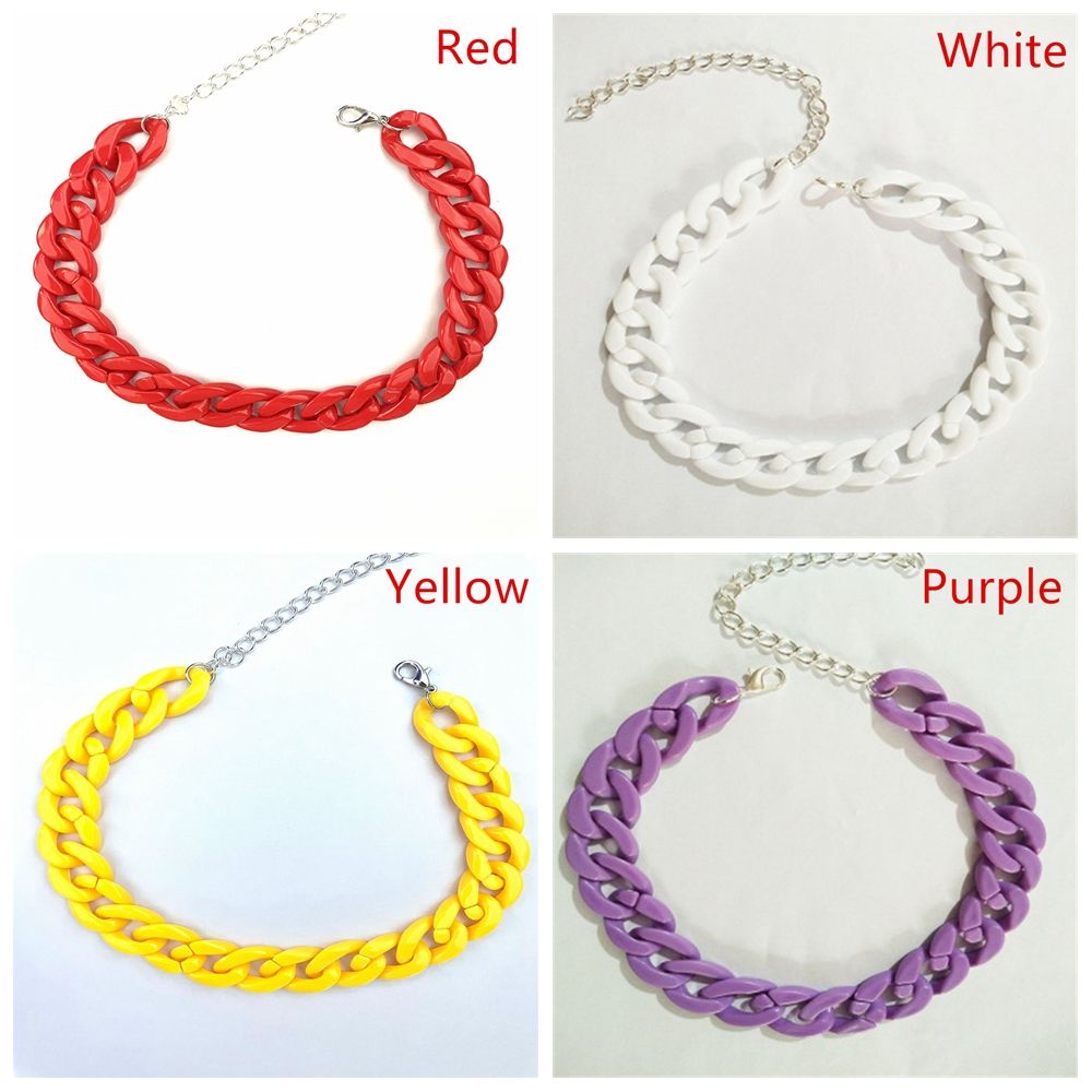 Friendship Party Jewelry Hip Hop Collar Gothic Choker Chunky Chain Punk Choker Chain Necklace Pendant Hip Hop