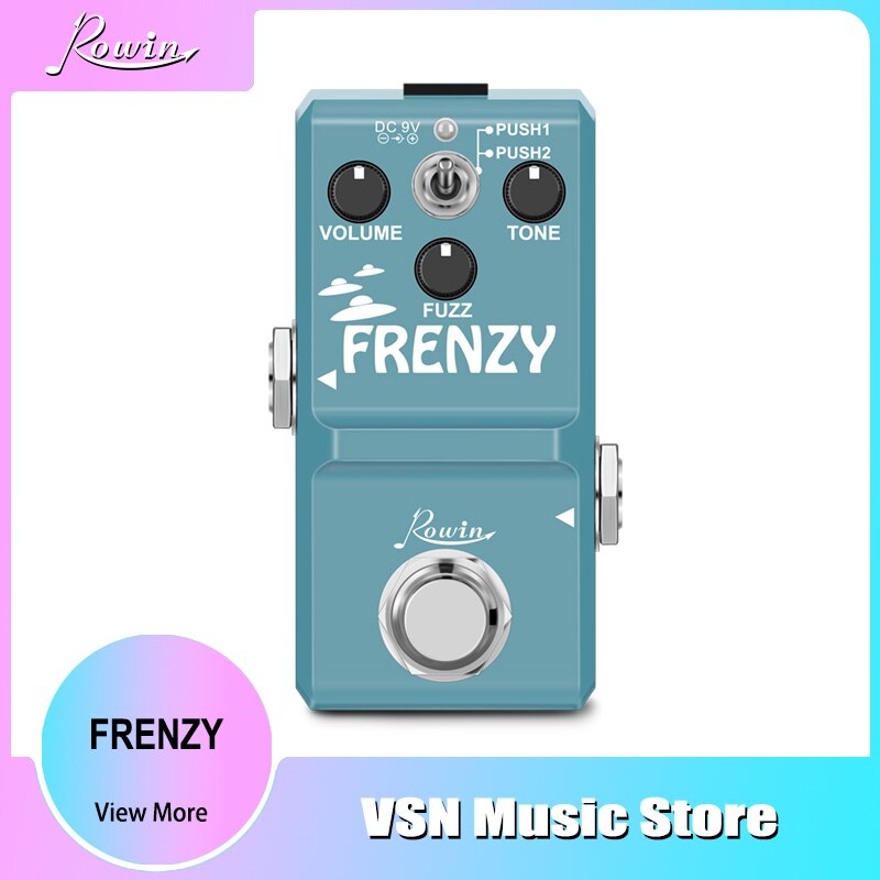 Rowin-Pedal de guitarra FRENZY, sonido cremoso similar al violín, con carcasa de Metal completa, 2 modos, para bajo y LN-322