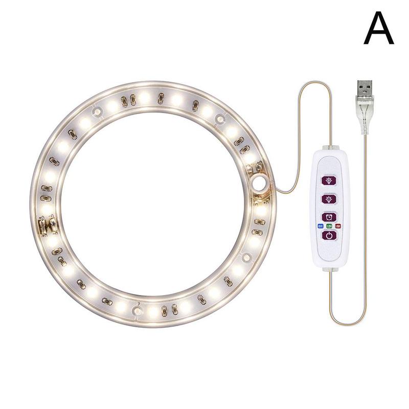 Angel Ring Led Groeien Licht Groeien Lamp Usb Phytolamp Voor Planten 5V Lamp Voor Planten Groei Verlichting Voor Indoor plant:  Yellow light1 head