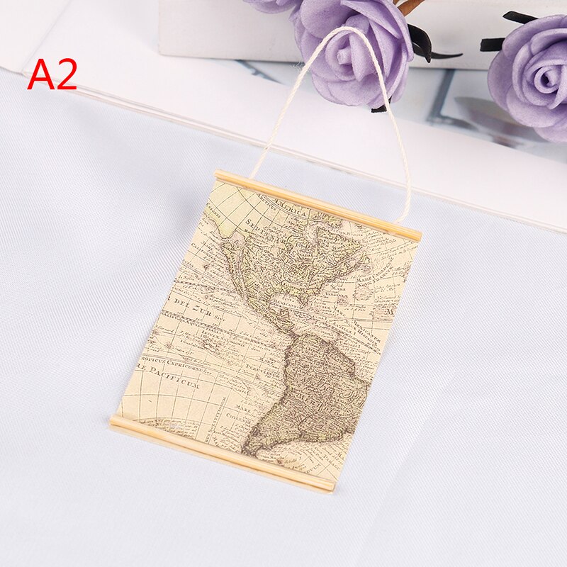 Mini Mappa Del Mondo di Simulazione Modello di Mobili Giocattoli per la Bambola Decorazione Della Casa 1/12 Miniatura casa delle bambole Accessori: A2