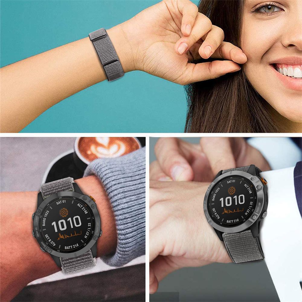 22Mm 20Mm Nylon Band Voor Garmin Fenix 6 5 6S 5S Pro Plus/Forerunner 935 945 Armband Klittenband Sneldrogende Horloge Band Correa