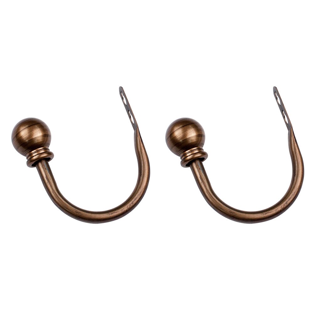 1 paar badkamerbeslag multifunctionele universele gordijnhaak u-vormig praktische jaloeziehouder eenvoudig te installeren thuis aan de muur gemonteerd: Bronzen