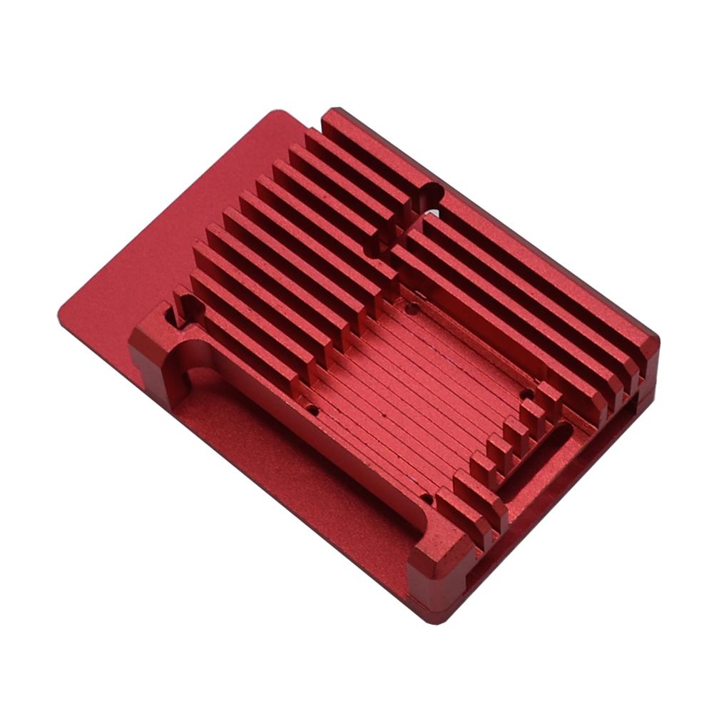 CNC de étui de protection de dissipation thermique en métal d'alliage d'aluminium de type B avec le boîtier de radiateur en métal de coquille de refroidissement passif de ventilateur simple