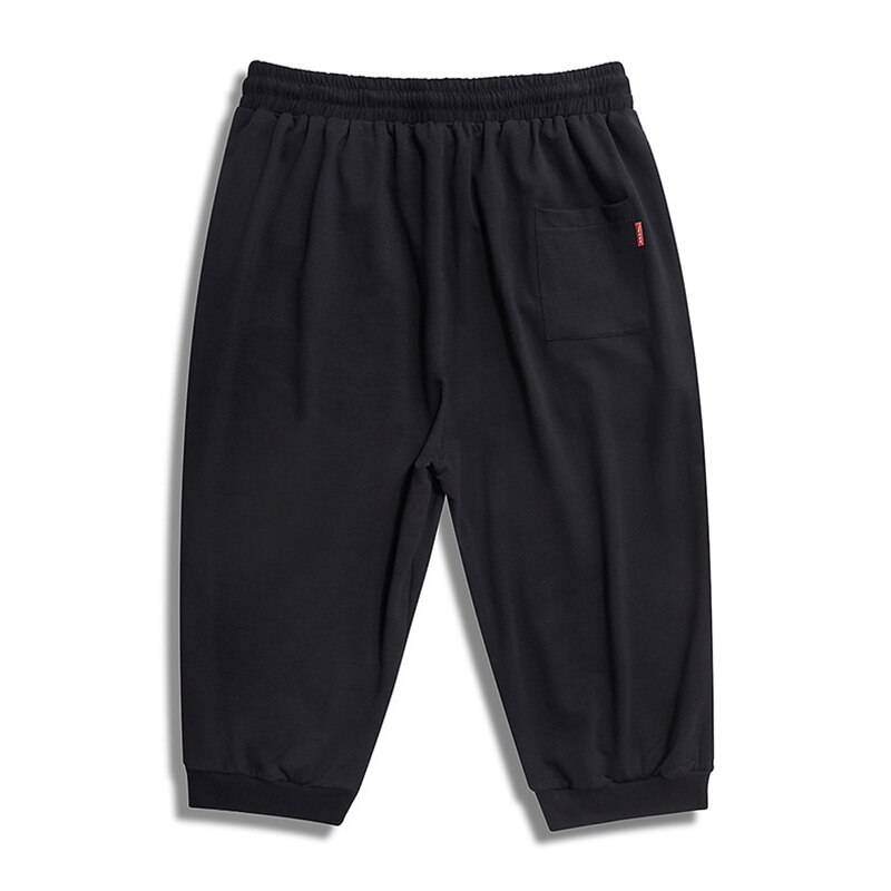 Shorts bukser mænd elastisk afslappet sportstøj m -6xl 7xl store størrelse mænds sportsbukser afslappet ensfarvet sommer løs sport