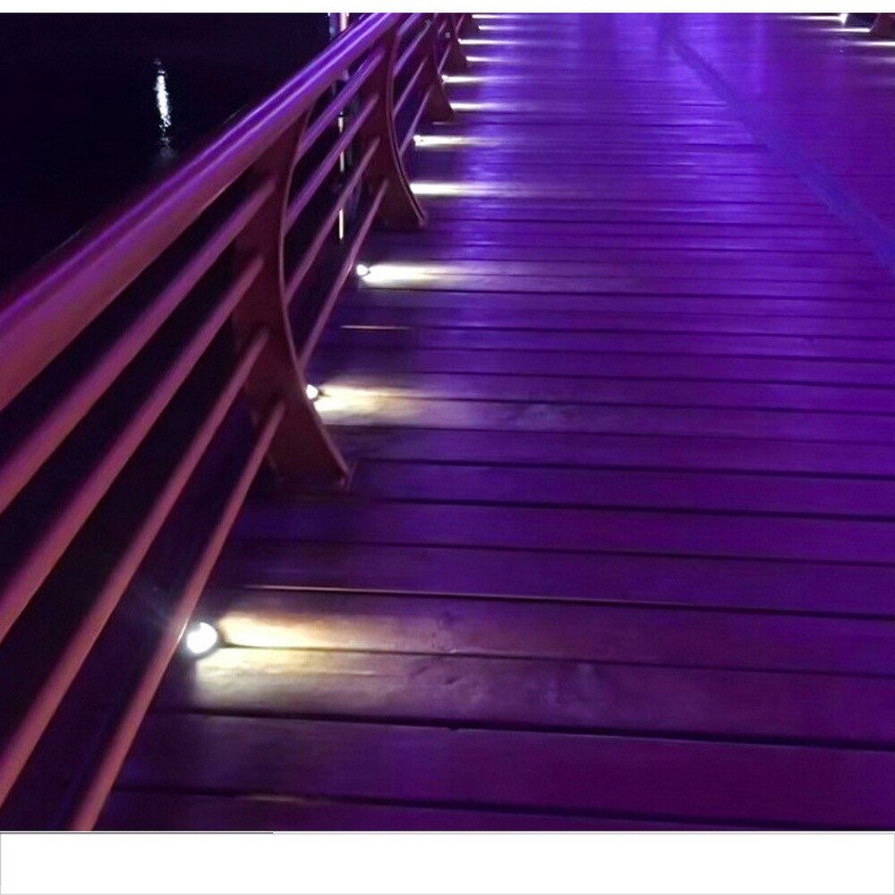 Vattentätt led-ljus utomhus underjordisk gatubelysning trädgårdsdekor nedgrävd trapplampa 3w- vägs spot infälld trallbelysning